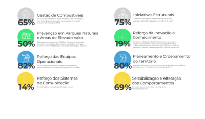 Execução por eixo (previsto vs executado - %)